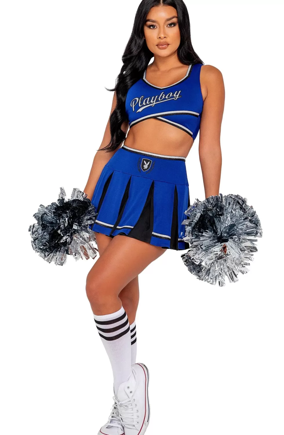 Sale Sexylingerieland Playboy Cheer squad costume Blue/Black