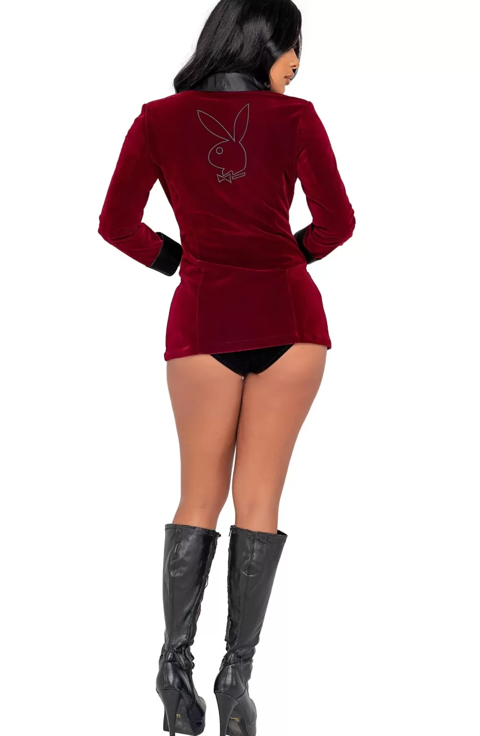 Cheap Sexylingerieland Playboy Smoke Lounge costume Burgundy